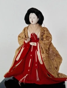 Vintage / Antique - Japanese - Hina Doll - Gofun - Court Lady - Handmade - Picture 1 of 12