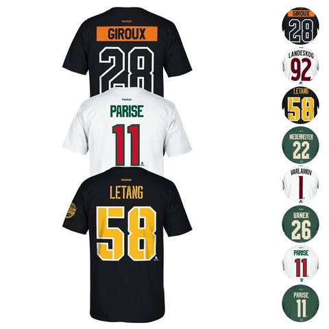 2016-2017 NHL Reebok Various Stadium Series Team & Player Jersey T-Shirt Men's Cover