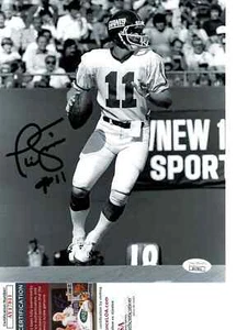 Phil Simms NY Giants autographed 8x10 action photo JSA Certified - Picture 1 of 1