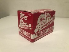 1986 TOPPS TRADED BASEBALL MLB SET BREAK