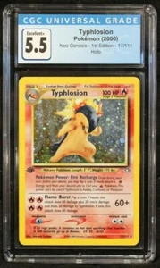 Typhlosion 17/111 Neo Genesis 1st Edition Holo Rare CGC 5.5 Excellent PokemonTCG - Picture 1 of 2