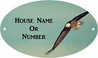 Bald Eagle Flying House Sign Outdoor Metal Coloured House Plaque