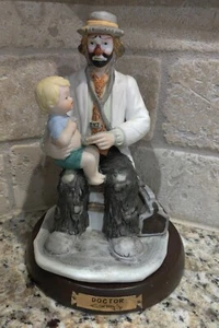 Emmett Kelly Jr. Flambo THE DOCTOR #9587 Professional Series Clown Holzsockel C4 - Bild 1 von 10