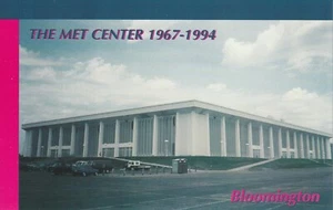 NHL Minnesota North Stars ABA Muskies Pipers "The Met Center" Arena Postcard - Picture 1 of 2