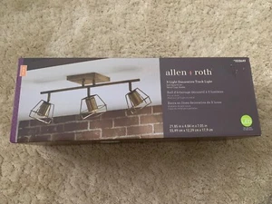 NEW Allen+ Roth Astoria 3-Light 21.85-in Dimmable LED Track Bar Fixed Light Kit - Picture 1 of 3