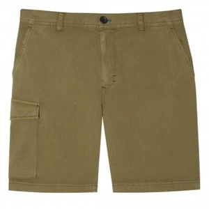 NUEVOS $175 PAUL SMITH VERDE OLIVA LINO ALGODÓN SARGA MILITAR CARGA TALLA 30 - Imagen 1 de 3