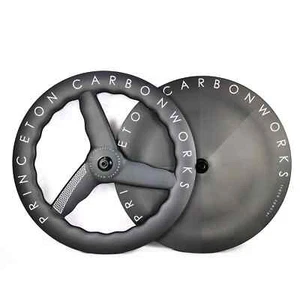 700C All Carbon Fiber Wheelset 28mm Width Disc / Rim Brake TT Bicycle Wheel - Picture 1 of 17