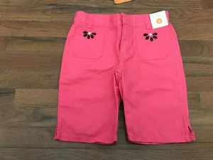 New Gymboree Girls Palm Beach Paradise Coral Gem Pockets Bermuda Shorts Size 9 - Picture 1 of 5