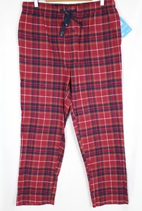 Columbia Men's Flannel Pajama Pants Size Large Red Plaid 172040 - Picture 1 of 5