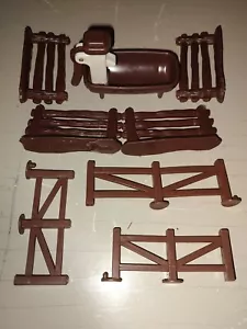 Vintage 1974 Hasbro Weebles West Spielset Zaun Trog Ranch Western Haus Teile - Bild 1 von 8