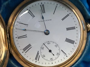 Antique 1903 Waltham Pocket Watch 12809374 25 Year Warranted 16S 7J *RUNNING* - Picture 1 of 24