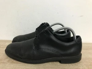 CLARKS BOYS BLACK LEATHER FORMAL DERBY LACE UP SHOES UK SIZE 6.5G EUR 40. K40 - Picture 1 of 7