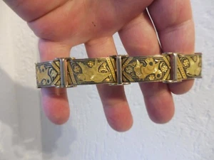 Armband , vergoldet , Vögel... , Toledo - Schmuck , Sehr schönes, altes Armband - Bild 1 von 3