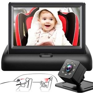 Baby Car Mirror with 4.3'' HD Night Vision Function Display Safety Car Seat C... - Picture 1 of 6
