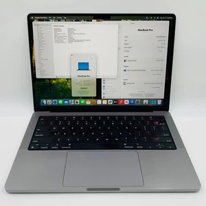 Apple MacBook Pro 14" (512GB SSD, M1 Pro, 16GB) Laptop - Silver MKGR3LL/A A2442 - Picture 1 of 9