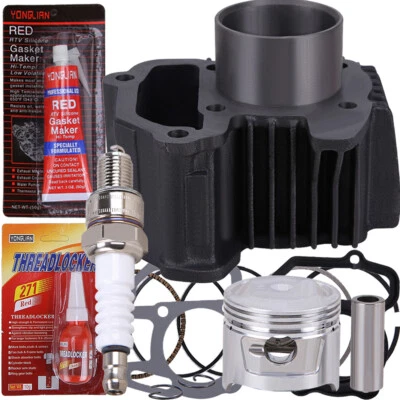 Para Yamaha Badger 80 Yfm 80 Cilindro Pistón Anillos Juntas Pin Kit 1985 - 2001 Foto 1 de 4