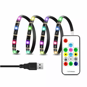 WS2812B LED Strip Lights 5050 RGB 30/60/144 LEDs/M Addressable + RF Controller - Picture 1 of 14