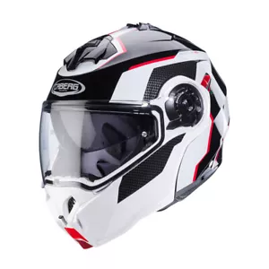 Casco modulare moto Caberg DUKE EVO MOVE bianco rosso taglia M helmet casque - Bild 1 von 4
