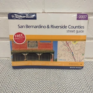 2007 San Bernardino and Riverside Counties Street Guide Thomas Guide NEW, SEALED - Picture 1 of 5