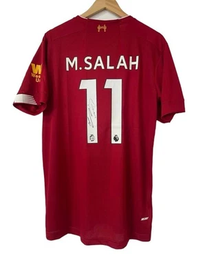 Mohamed Salah #11 Liverpool Team Hand Signed Jersey BECKETT COA - Image 1 of 4