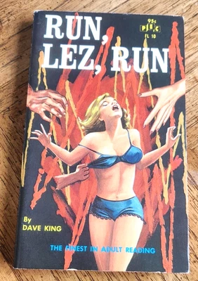 Run, Lez, Run by Dave King 1967 PEC # FL 10 Vintage Lesbian Sleaze. Fine Plus - Image 1 of 4