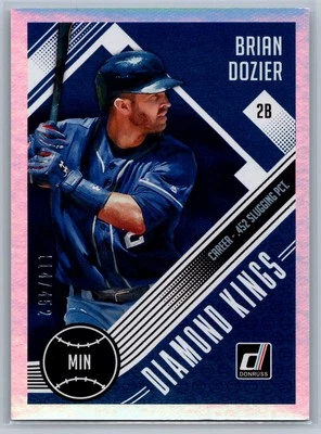 Donruss #17 2018 Brian Dozier Career Stat Line #/452 Foto 1 de 2