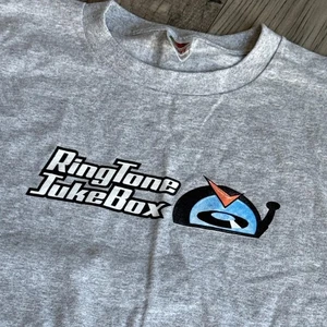 Vintage Y2K Ringtone Jukebox Shirt XL grau Gildan 9Squared Promo - Bild 1 von 5