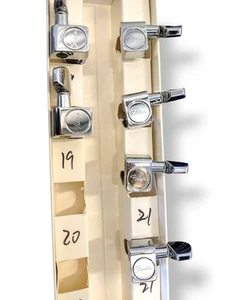 Fender Guitar Tuning Pegs P.W. I & III Heads Peg Tuners SET Stainless Instrument - Picture 1 of 20