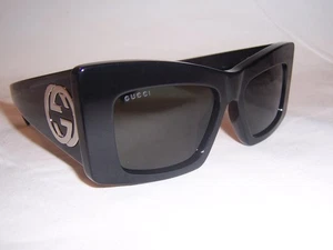NEW GUCCI SUNGLASSES GG 1842S 001 BLACK/GRAY 53MM AUTHENTIC 1842 - Picture 1 of 8