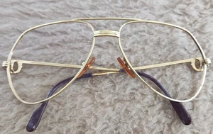 Occhiali da sole/occhiali Cartier VENDOME LOUIS 140 59 16 AVIATOR 22K GF autentici!!! - Foto 1 di 22