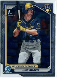 LUKE ADAMS 2024 Bowman Chrome Prospect #BCP-50 Brewers CANTIDAD - Imagen 1 de 1