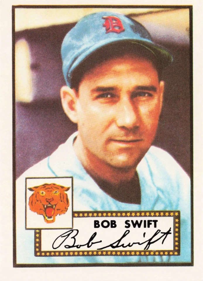 1983 Topps Baseball 1952 Reprint Bob Swift Detroit Tigers #181 - Image 1 of 2