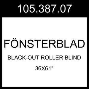 IKEA FONSTERBLAD FÖNSTERBLAD Black-out Roller Blind Beige 36x61" 105.387.07 - Picture 1 of 1