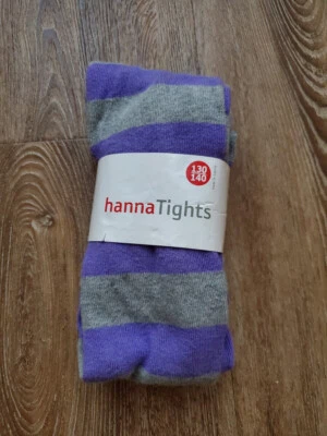 Medias Hanna Andersson Niñas Púrpura y Gris Rayas Talla 130/140 Nuevas con Etiquetas Foto 1 de 2