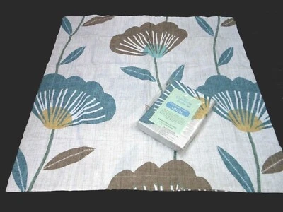 Par 100% LINO EURO SHAMS SINCLAIR Floral Azul, Taupe, Beige Natural C Store Foto 1 de 4