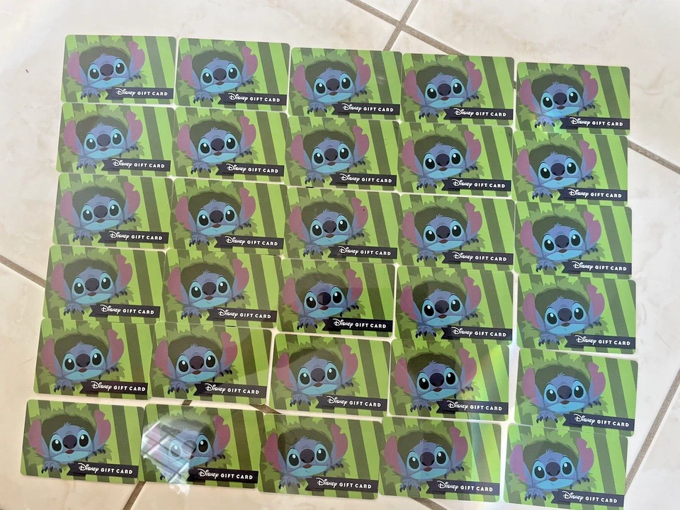 Gift Card - Disney Stitch -LOT of 30 Collectible -No Value - Image 1 of 3