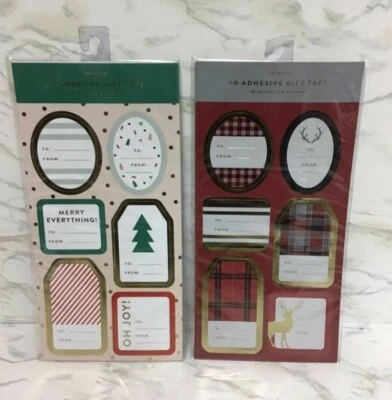 Etiquetas de regalo navideño de 120 quilates; etiquetas con nombre de Navidad estilos surtidos Foto 1 de 3