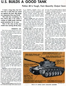 Introducing the Patton M-48 Tank ORIGINAL MAGAZINE ARTICLE FROM 1952 - Picture 1 of 1
