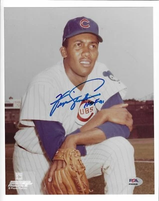 Fergie Jenkins Signed 8x10 1969 Chicago Cubs Autographed Photo 69 HOF PSA COA - Image 1 of 2