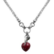 Thanks Giving Gift 925 Sterling Silver Jewelry Ruby Gemstone Necklace NK-5142