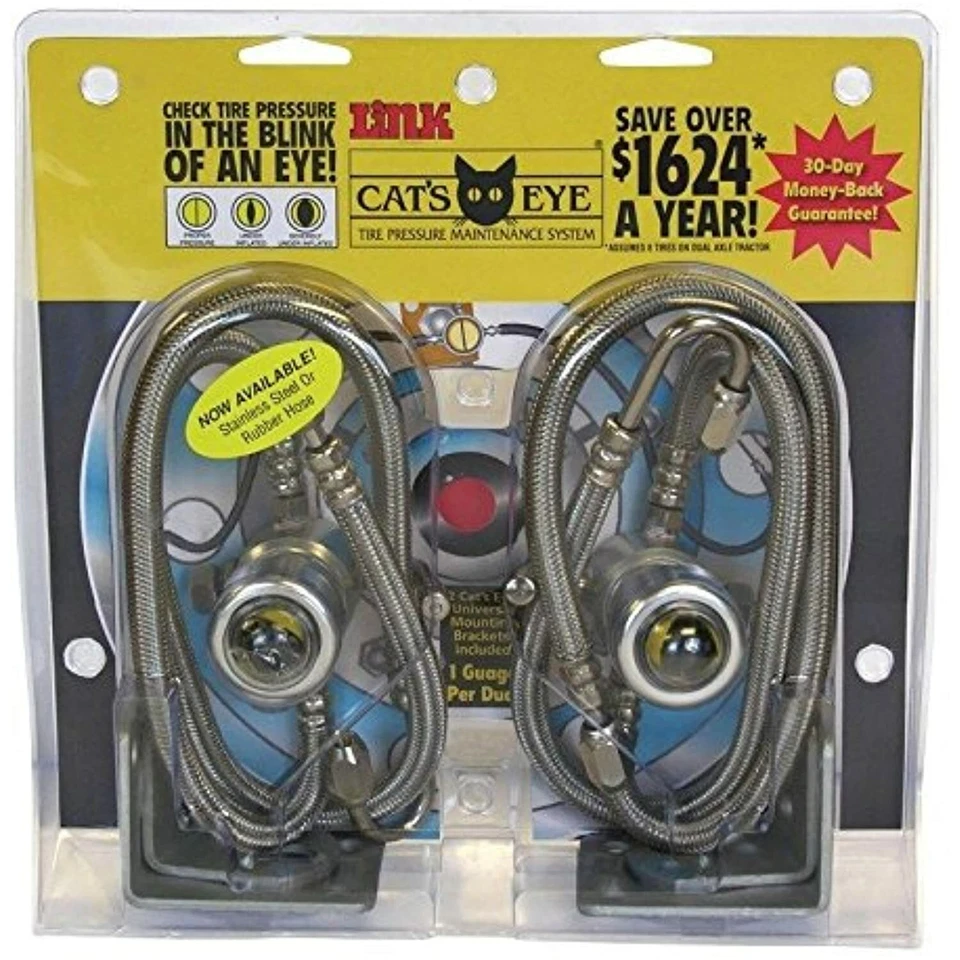 Sistema de manutenção de pressão de pneus Cat's Eye caminhão duplo reboque 110PSI 2pk aço - Imagem 1 de 4