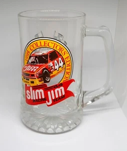 NASCAR Vintage Slim Jim #44 Racing Team Glass Mug - Picture 1 of 2