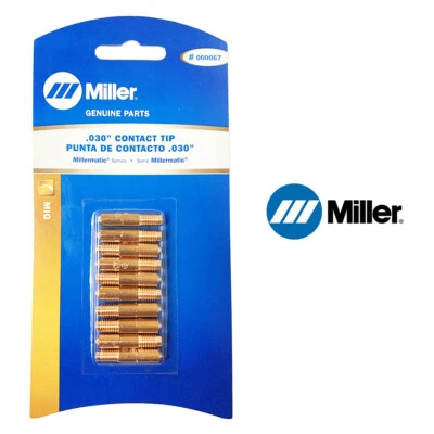Genuine Miller 000067 (.030) Contact Tips - 10 Pack - Image 1 of 2