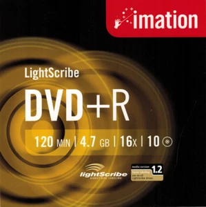 Imation DVD + R LightScribe 10 pcs. - Zdjęcie 1 z 8
