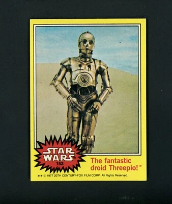 The fanstastic droid Threepio! 1977 Topps Star Wars #153 NM-MT - Image 1 of 2