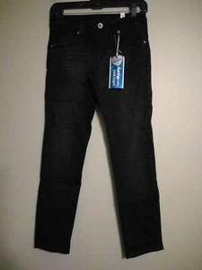 NWT JUSTICE Super Skinny Jeans Sz 10 1/2 Black - Picture 1 of 5