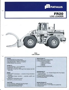 Equipment Brochure - Fiat-Allis - FR20 - Log Loader Logging - c1981 (E4023) - Picture 1 of 1