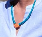 Santo Domingo Kewa Necklace Kingman Turquoise Spiny Oyster Handmade J Rosetta