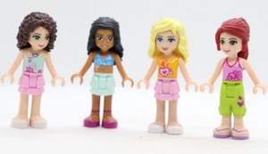 4)Friends Lot Stephanie Emma Olivia Mia Red Hair LEGO® Minifigure Figure - Picture 1 of 2