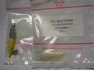 1 Molex 860535000 FC2 SM126ZR 3mm Fiber Optic Connector - Picture 1 of 1